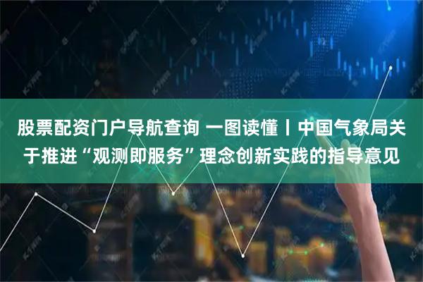 股票配资门户导航查询 一图读懂丨中国气象局关于推进“观测即服务”理念创新实践的指导意见